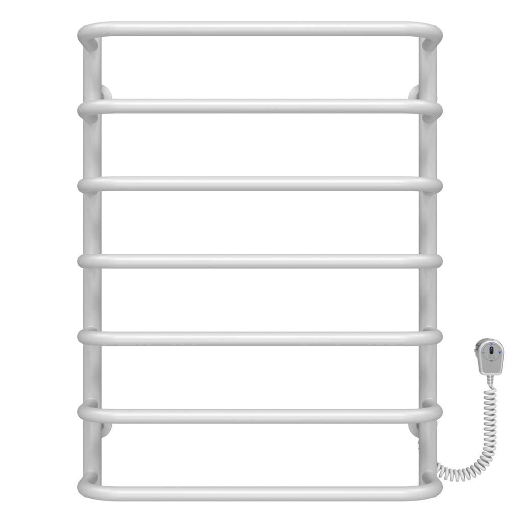 Полотенцесушитель электрический Deffi Стандарт П7 EF16 крашеная сталь 500х700 мм Белый (D.SS.70.50.7.EWR5)