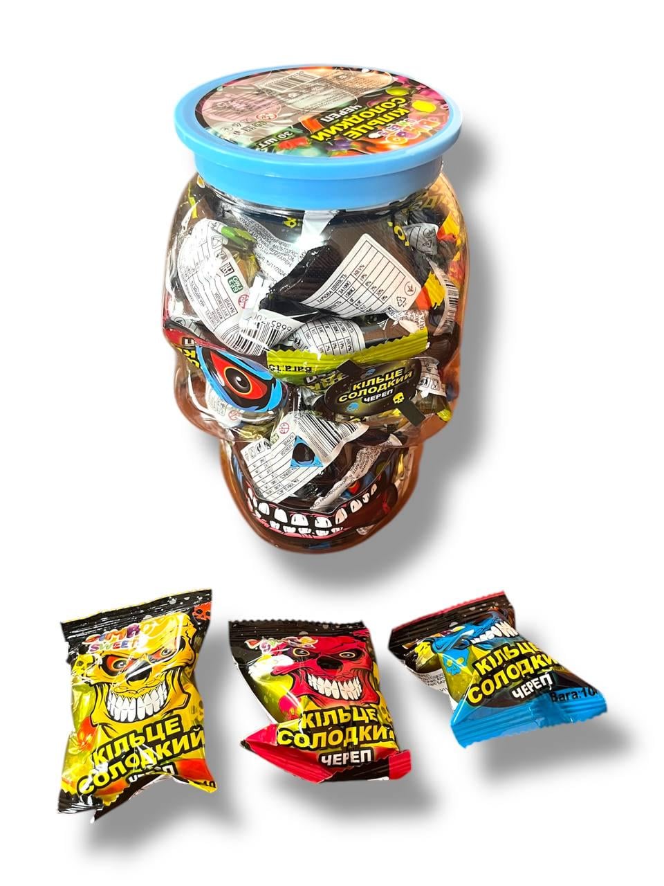 Сладкое кольцо с черепом Bimbo sweets 30 шт. по 10 г (00000006360) Сладкое кольцо с черепом Bimbo sweets 30 шт. по 10 г (00000006360)