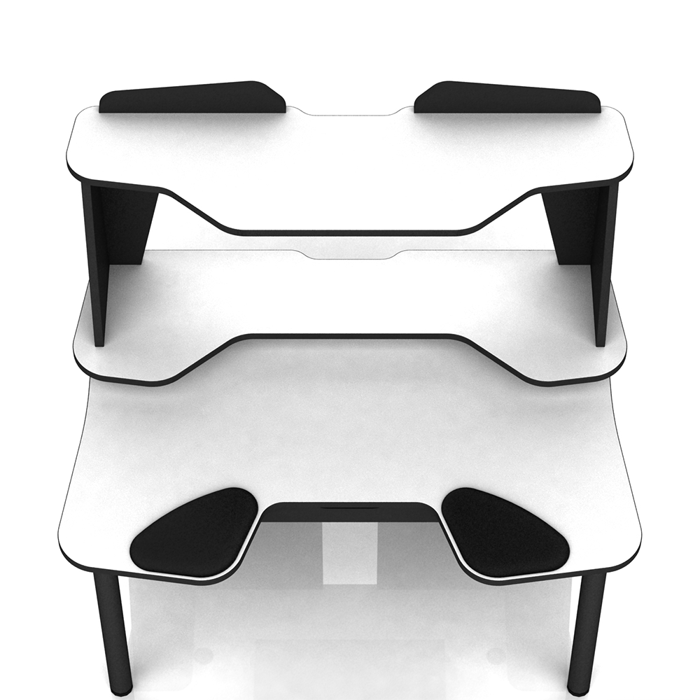 Геймерский стол ХGamer BIG PRO SOFT с полкой для дополнительного пространства (ГСXGPS)