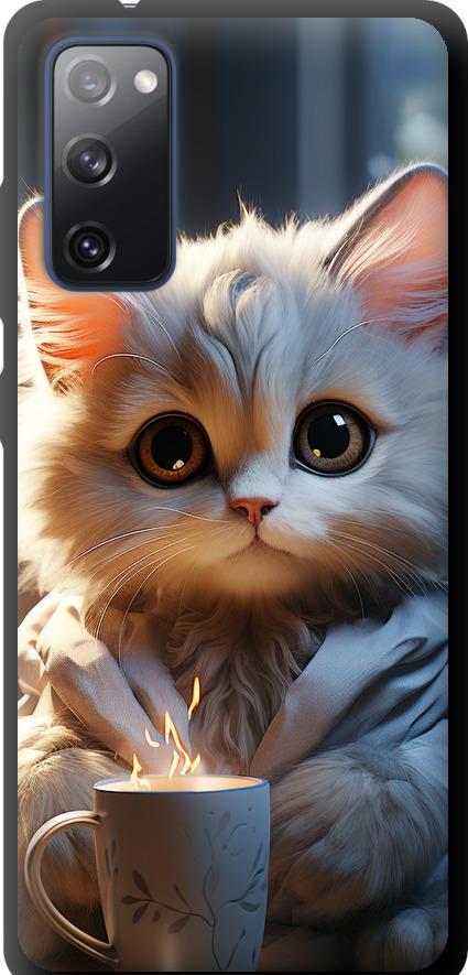 Чехол на Samsung Galaxy S20 FE G780F White cat (5646b-2075-42517)