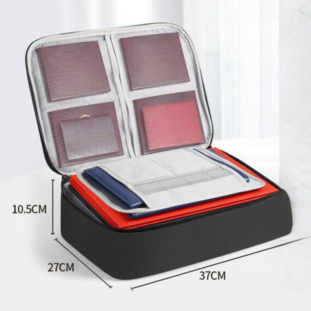 Сумка органайзер для семейных документов с двумя отделениями удобна Черный - фото 5 Сумка органайзер для семейных документов с двумя отделениями удобна Черный - фото 5