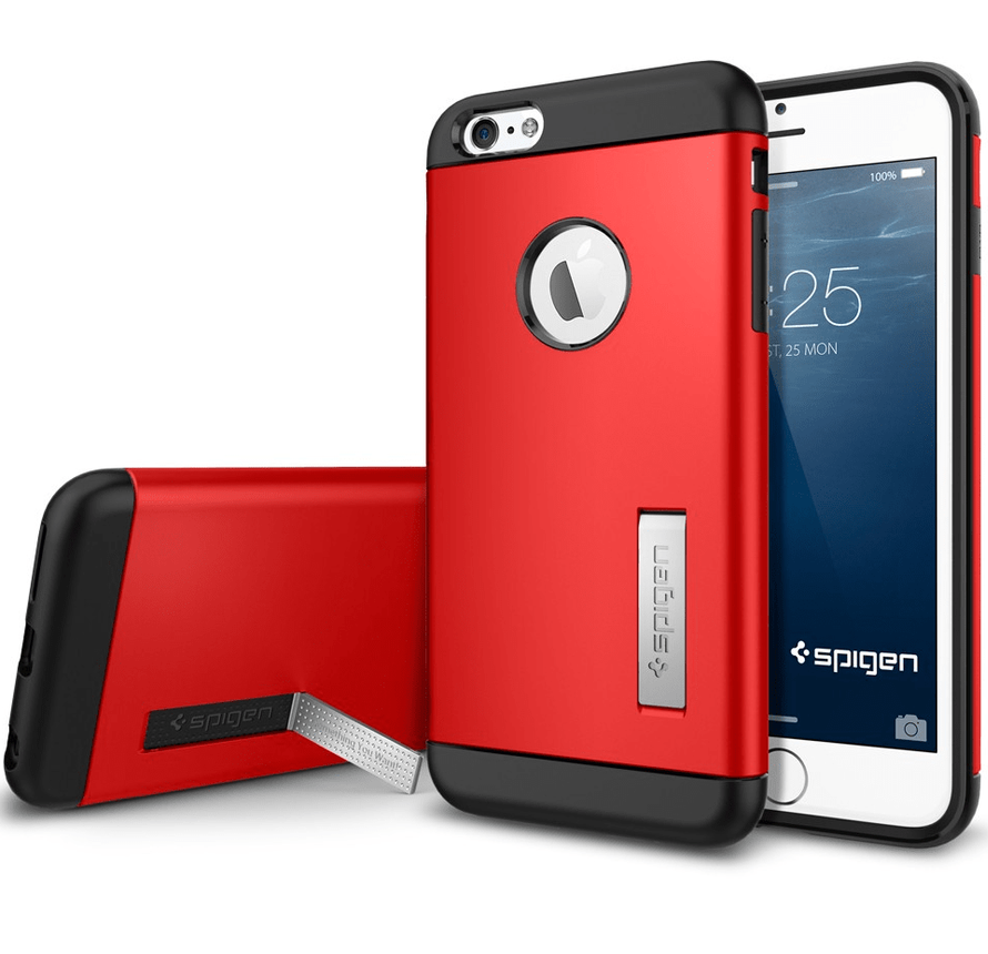 Чехол-накладка Spigen SGP Case Slim Armor Series Electric for iPhone 6/6S Plus, Red