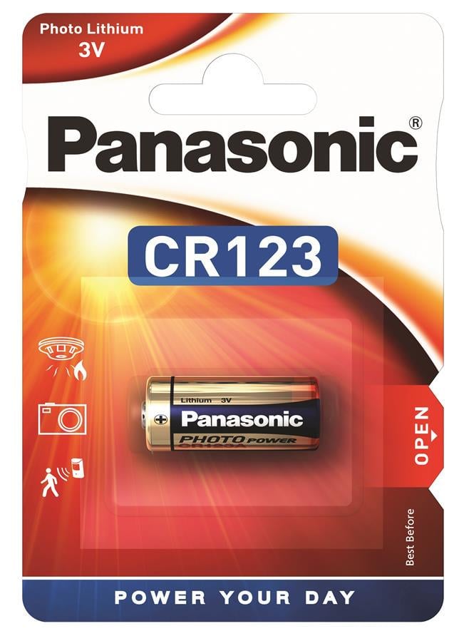 Батарейка літієва Panasonic CR123 Lithium CR-123AL/1BP 3В (570230)