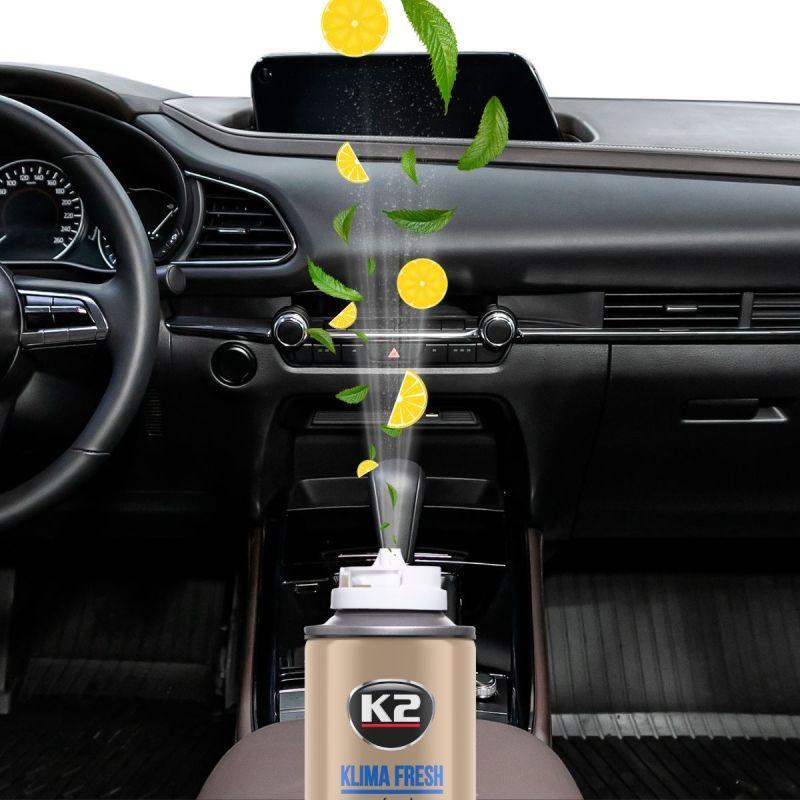 Очищувач системи кондиціонування K2 Klima Fresh Лимон 150 мл - фото 7 Очищувач системи кондиціонування K2 Klima Fresh Лимон 150 мл - фото 7
