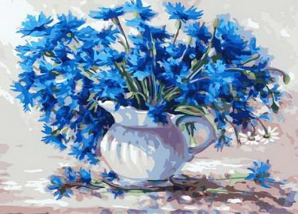 Картина по номерам Josef Otten Цветы Васильки 40х50 см в термопакете (5085RA_O-mt)