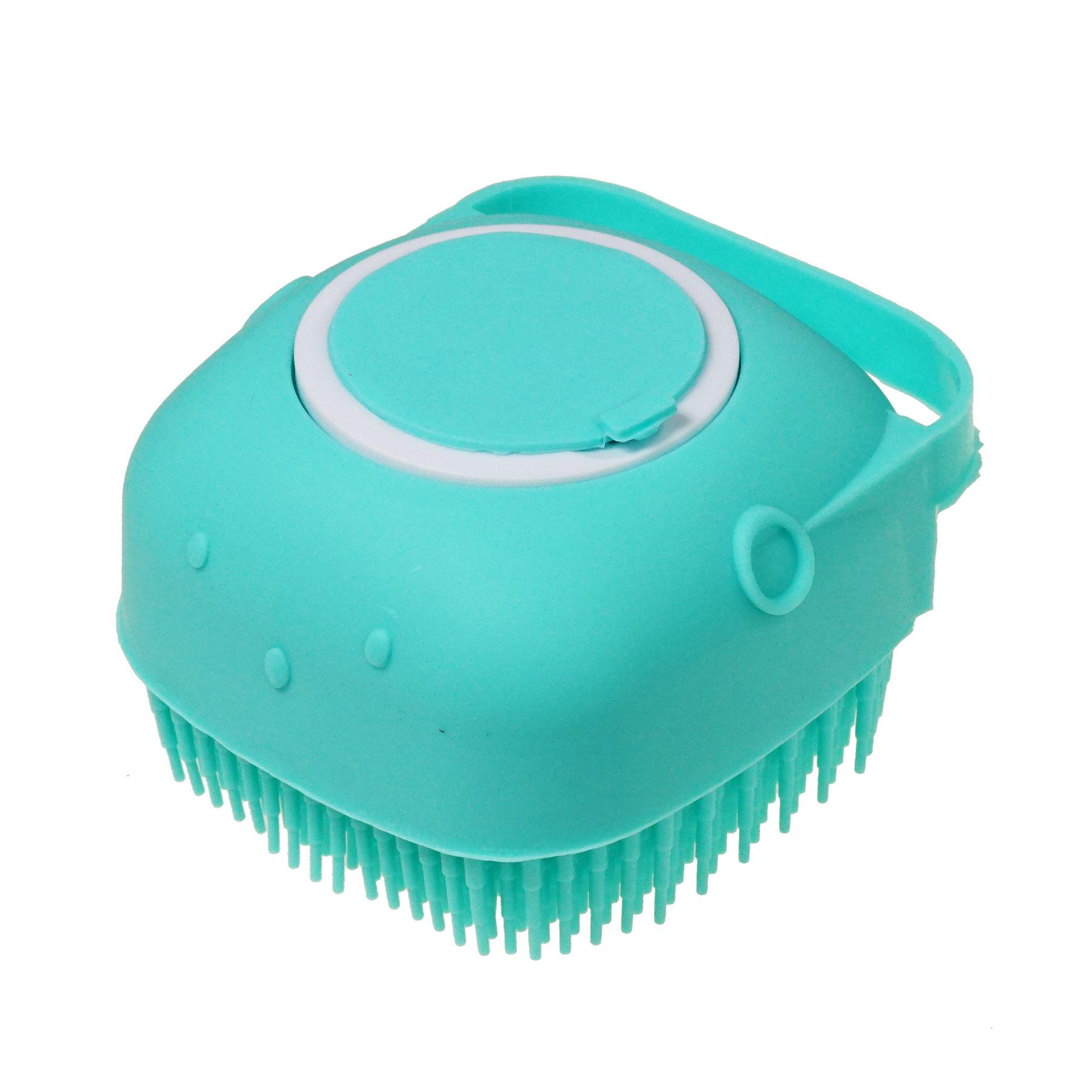 Масажна щітка Silicone Massage Bath Brush силіконова Зелений (1634105762) - фото 1