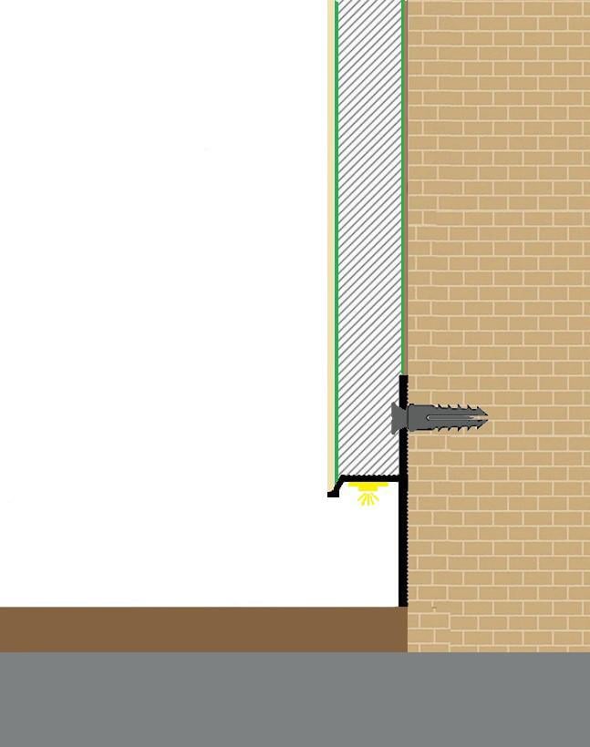 Плинтус скрытого монтажа ProfiLuxe 20 мм под гипсокартон SVP-102 2600 мм алюминиевый без покрытия - фото 4 Плинтус скрытого монтажа ProfiLuxe 20 мм под гипсокартон SVP-102 2600 мм алюминиевый без покрытия - фото 4