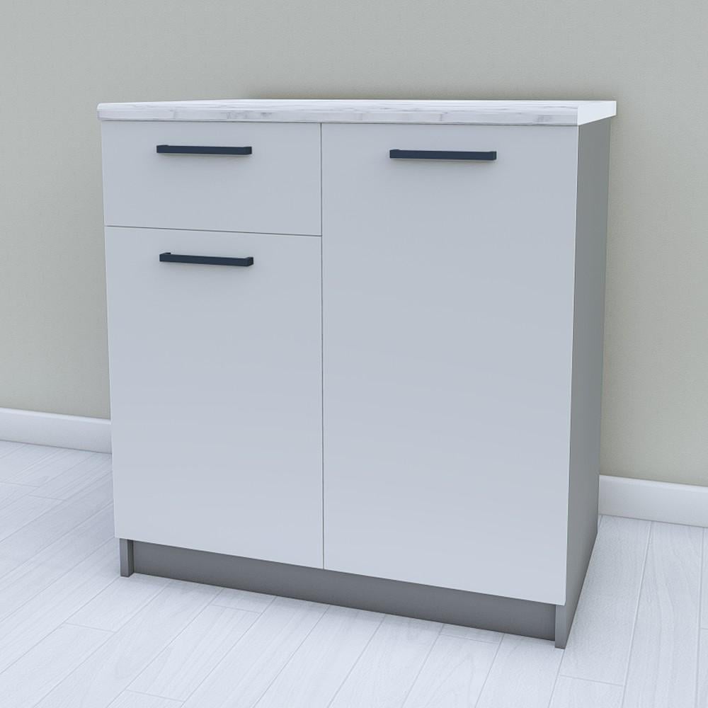 Тумба нижняя для кухни Opendoors МП15 без столешницы 800 мм Светло-серый/Антрацитовый (МП15/15)