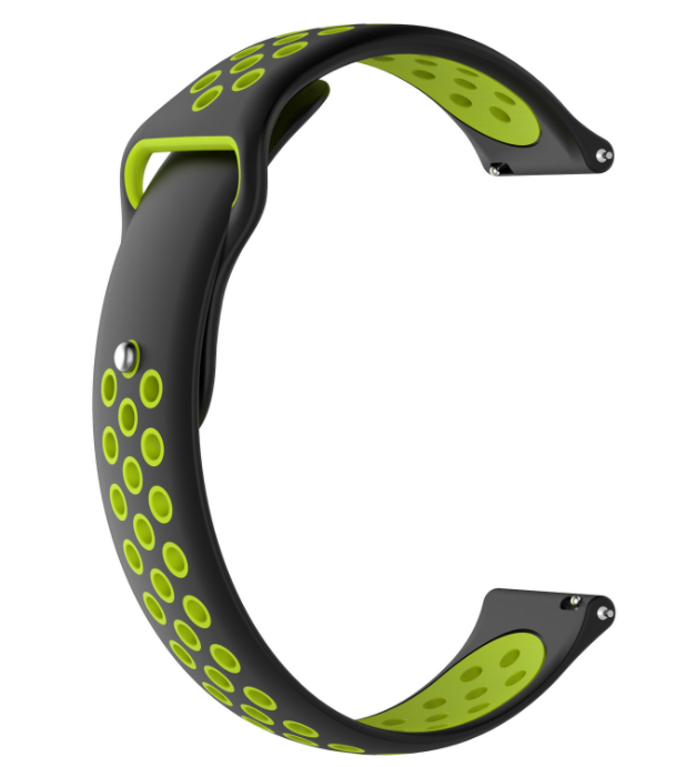 CDK Silicone Sport Band Nike 20 Garmin Forerunner 245 245 Music Black Green 011906