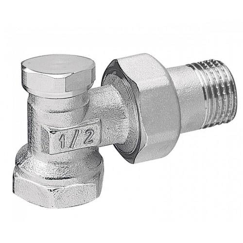 Кран балансувальний радіаторний кутовий Ferro ZK2Y 1/2" з американкою