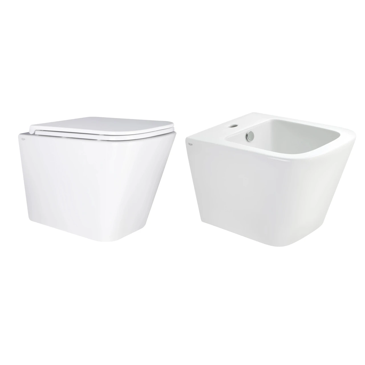 Унитаз подвесной Ultra Quiet и биде подвесное (2607289684)