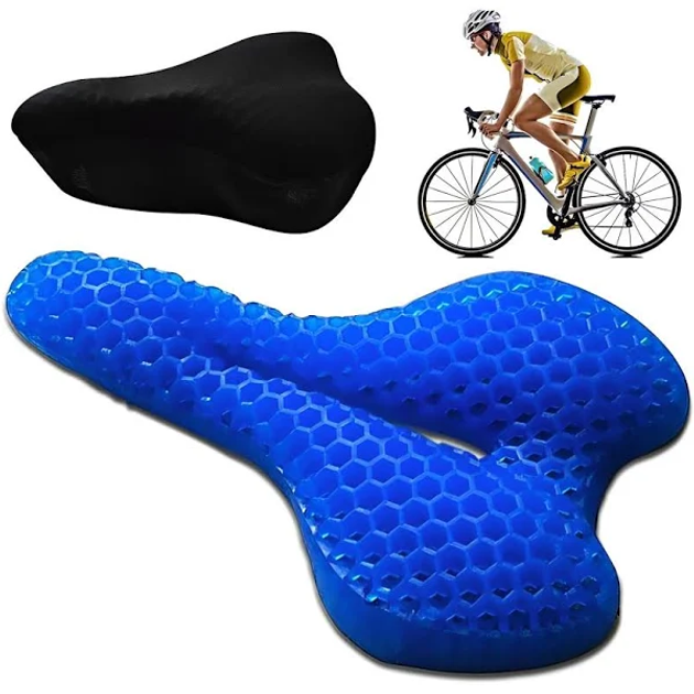 Подушка для сиденья велосипеда гелевая (70313) - фото 2 Подушка для сиденья велосипеда гелевая (70313) - фото 2