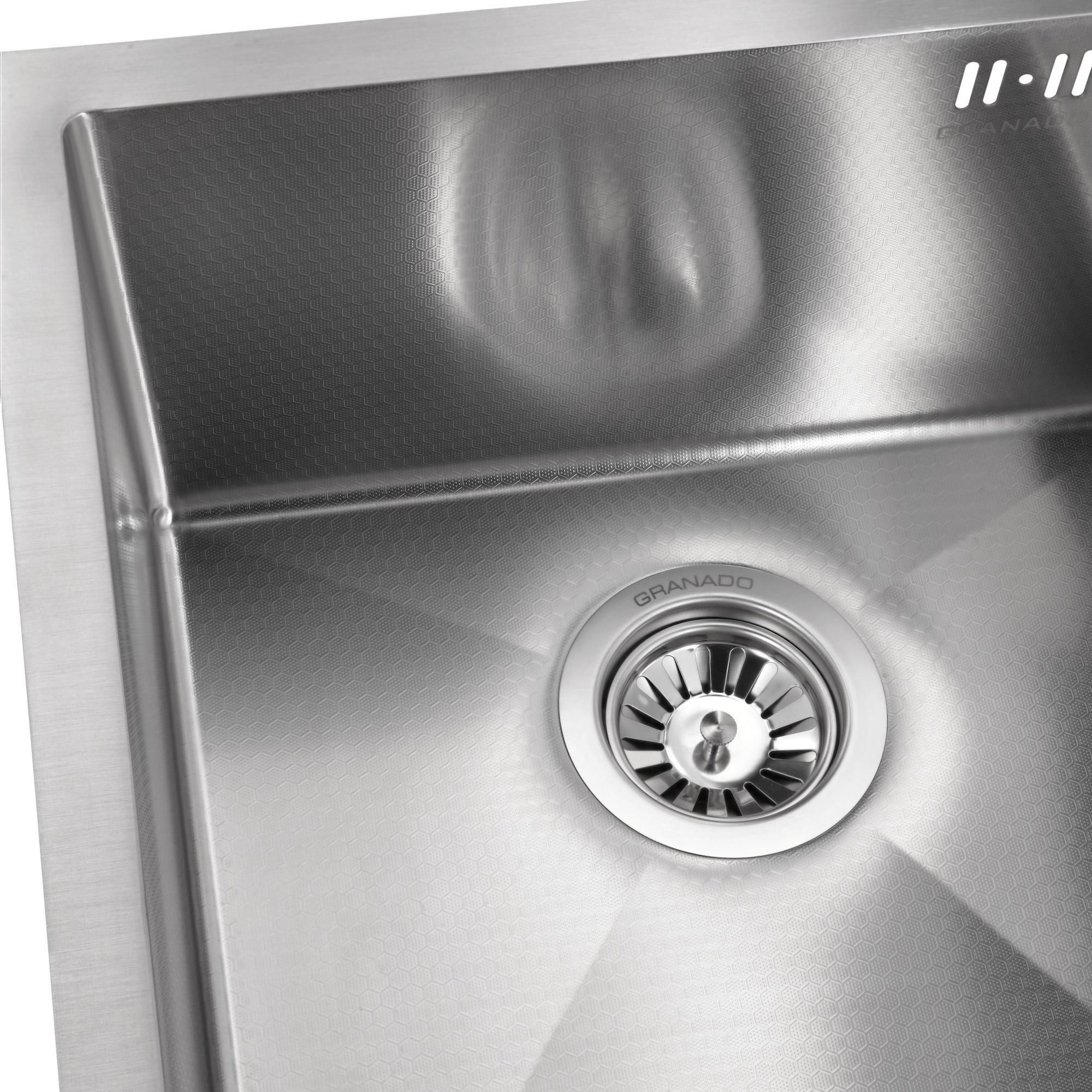 Мийка для кухні Granado Under top Steel S304 Honeycomb - фото 5