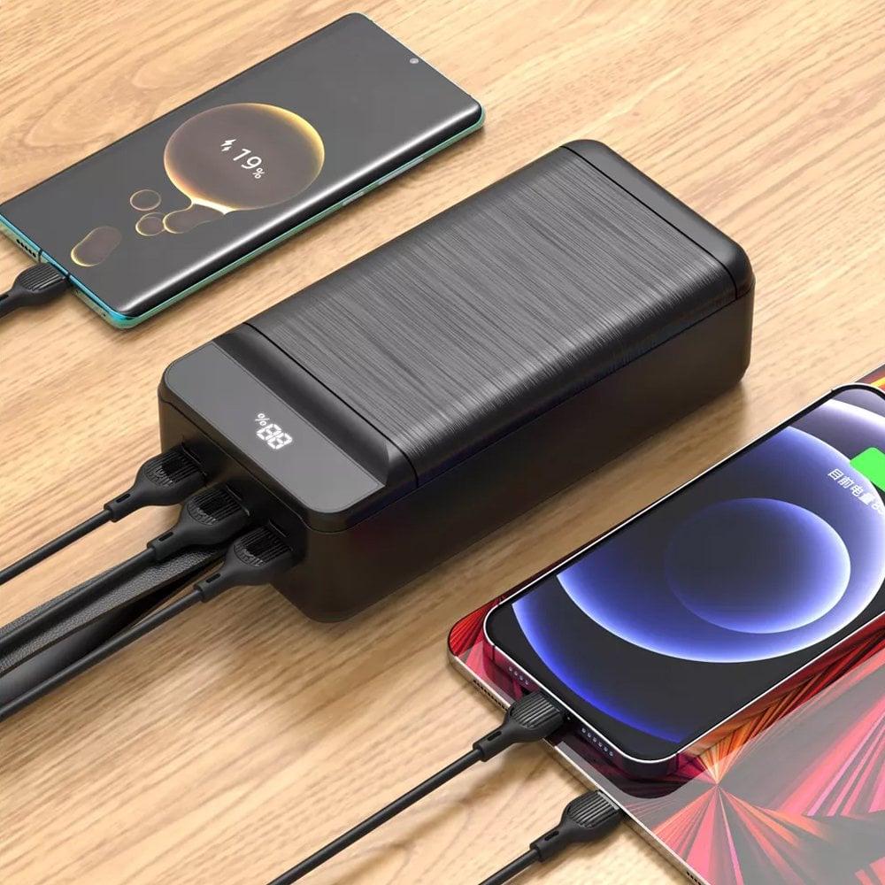Зовнішній акумулятор XO PR158 50000 mAh 22,5W Black - фото 4