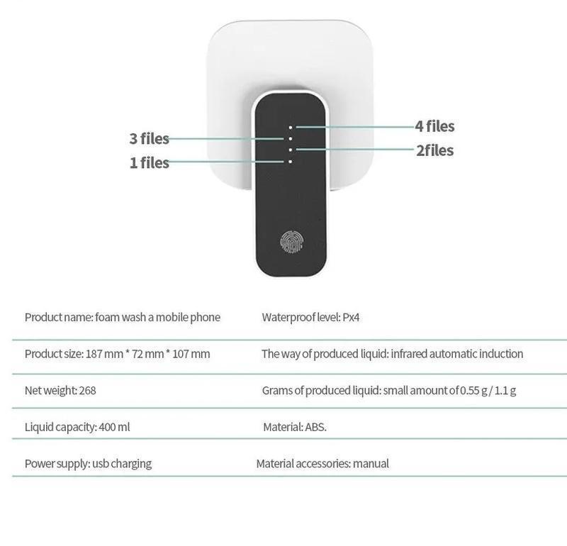 Дозатор для жидкого мыла P5 Type-C 400 мл White (25043155) - фото 4 Дозатор для жидкого мыла P5 Type-C 400 мл White (25043155) - фото 4