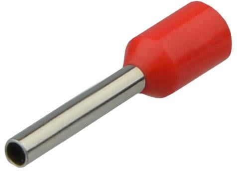 Наконечник изолированный АСКО-Укрем НТ 1,5-10 1,5 мм2 гильза 10 мм 100 шт. Красный (A0060010022)