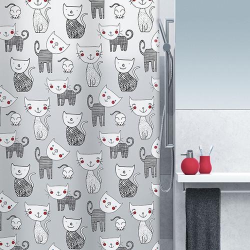 Шторка для ванної кімнати Spirella MIZZY 10.15237 180х200 см Чорний (35363)