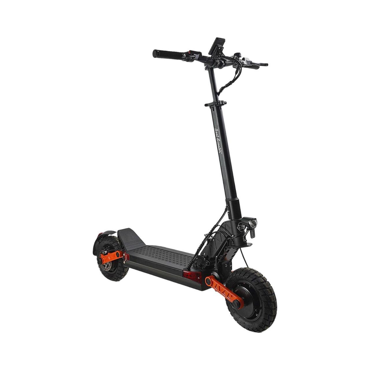 Электросамокат двухмоторный Best Scooter JR-31215 2х1000W/аккумулятор 60V/18Ah/надувные колеса 10" Черный