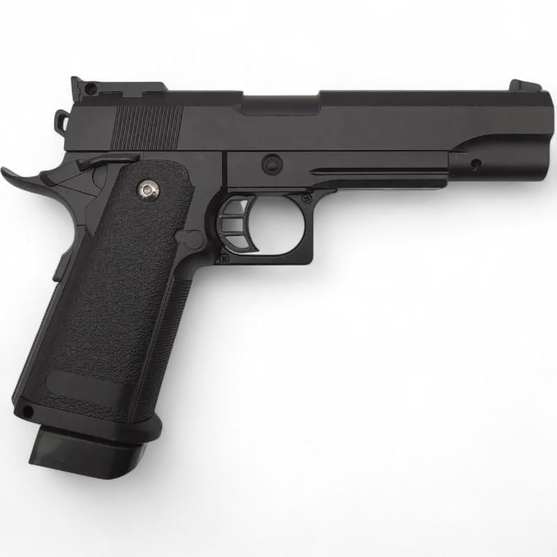 Детский пистолет Galaxy G6+ с кобурой Colt Hi-Capa металлический шарики 6 мм (M1911)