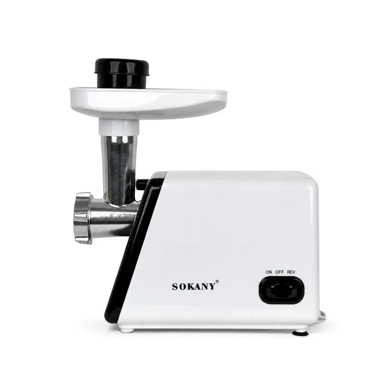 Мясорубка электрическая Sokany SK-312 2500 Вт с реверсом и насадками