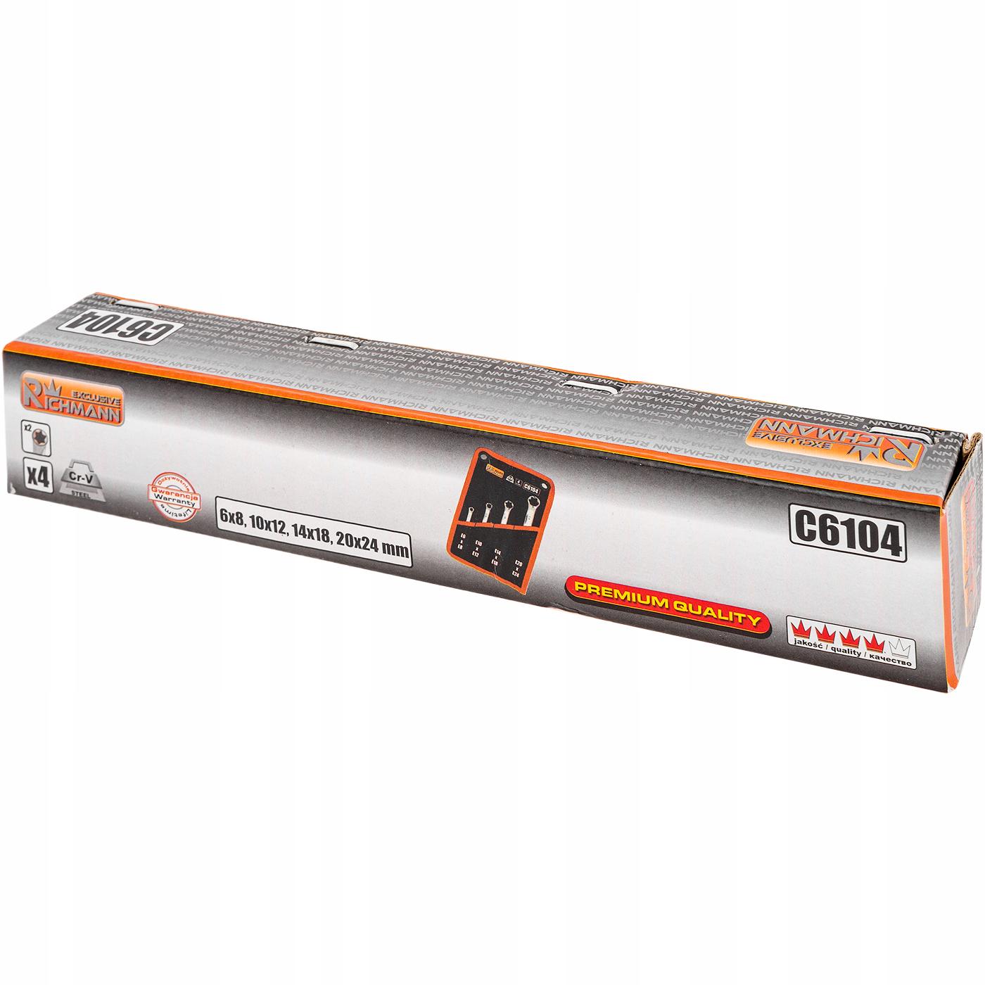 Набор ключей накидных E-torx Richmann Е6-Е24 4 шт. (C6104) - фото 2 Набор ключей накидных E-torx Richmann Е6-Е24 4 шт. (C6104) - фото 2