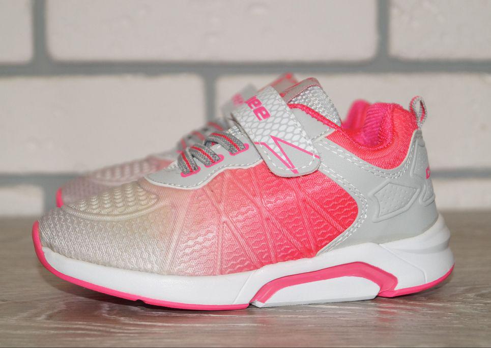 Кросівки для дівчинки Clibee р. 27 17 см Сірий/Рожевий (31244-27)