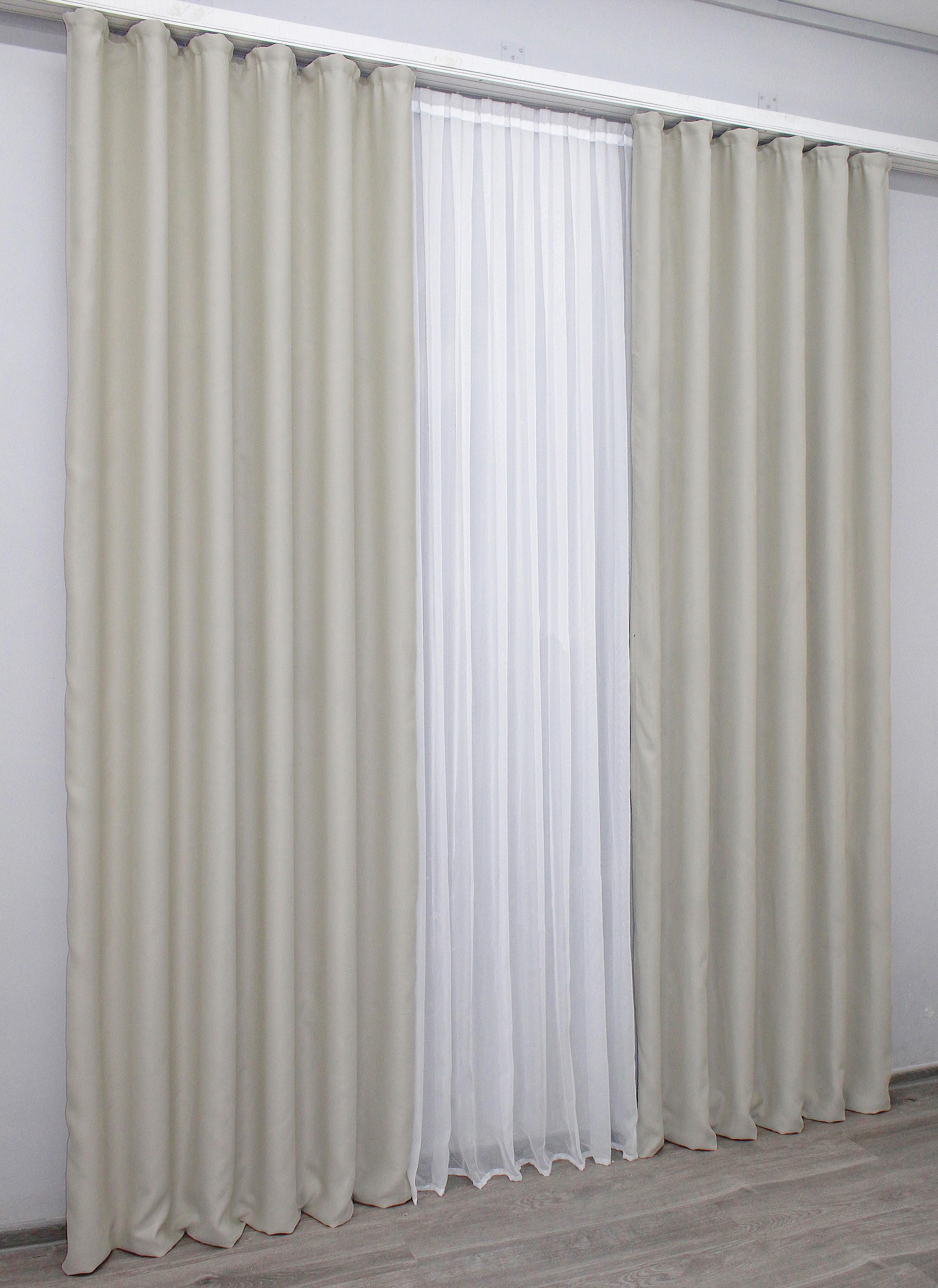 Комплект готових штор VR-Textil Блекаут Bagema Rvs № 1291ш 150х270 см 2 шт. Холодний бежевий (33-0146) - фото 4 Комплект готових штор VR-Textil Блекаут Bagema Rvs № 1291ш 150х270 см 2 шт. Холодний бежевий (33-0146) - фото 4