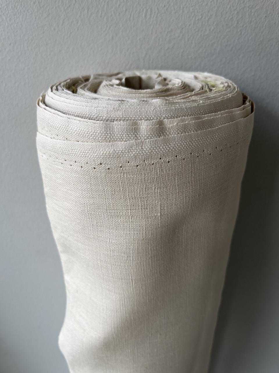 Ткань скатертная LINEN PLUS 100% лен 143 см 0/606 Бежевый - фото 2