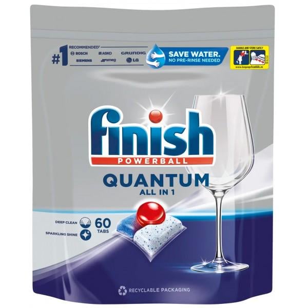 Таблетки для посудомоечных машин Finish Quantum 60 шт.