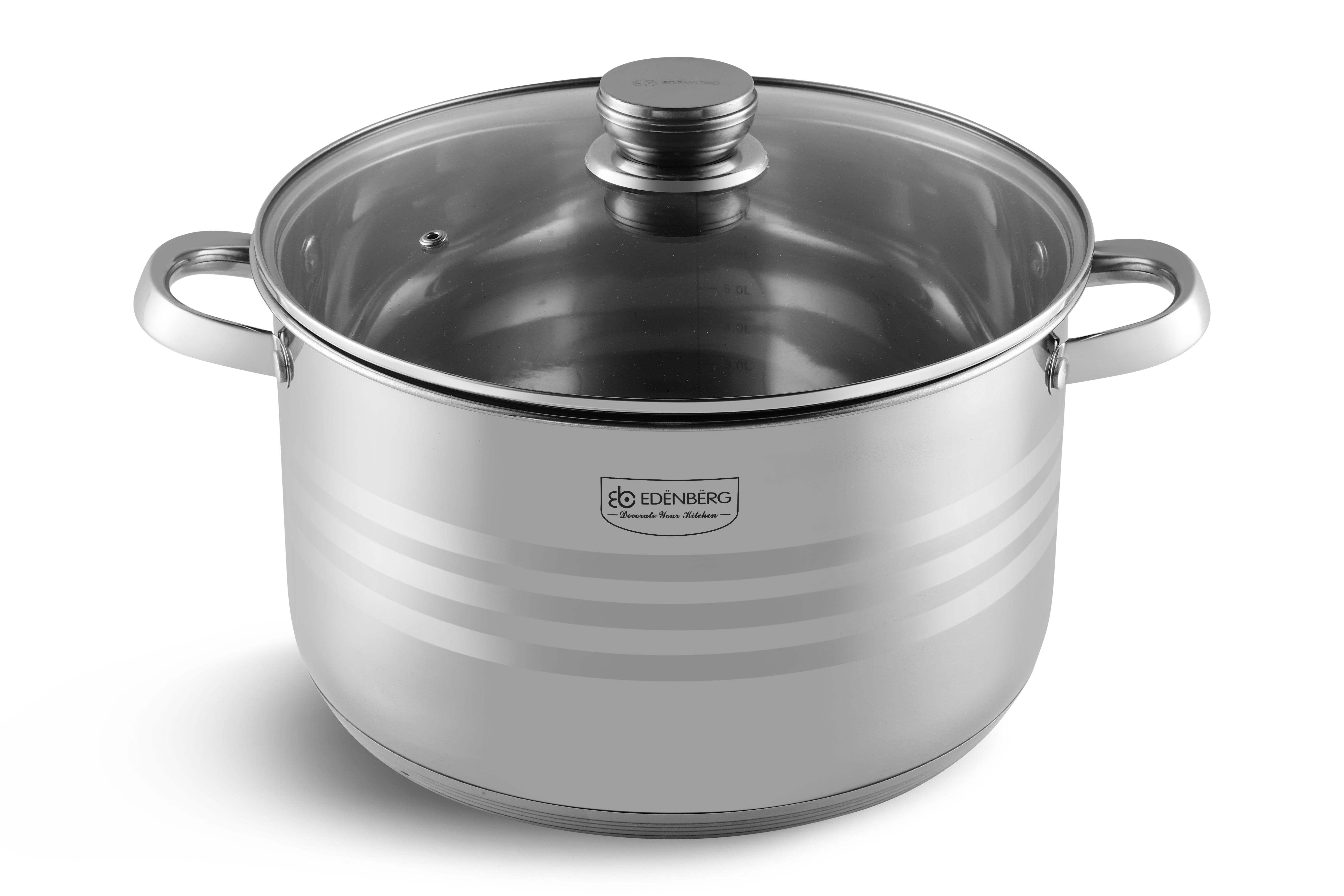 Кастрюля Edenberg с крышкой 10,2 л 28 см (EB-3019)