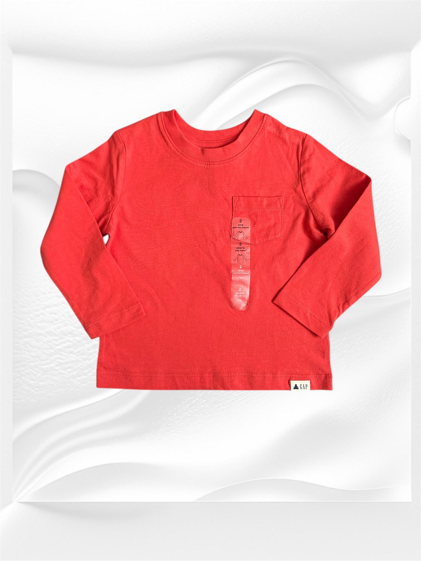 Лонгслив Gap 2 года 95 см Красный