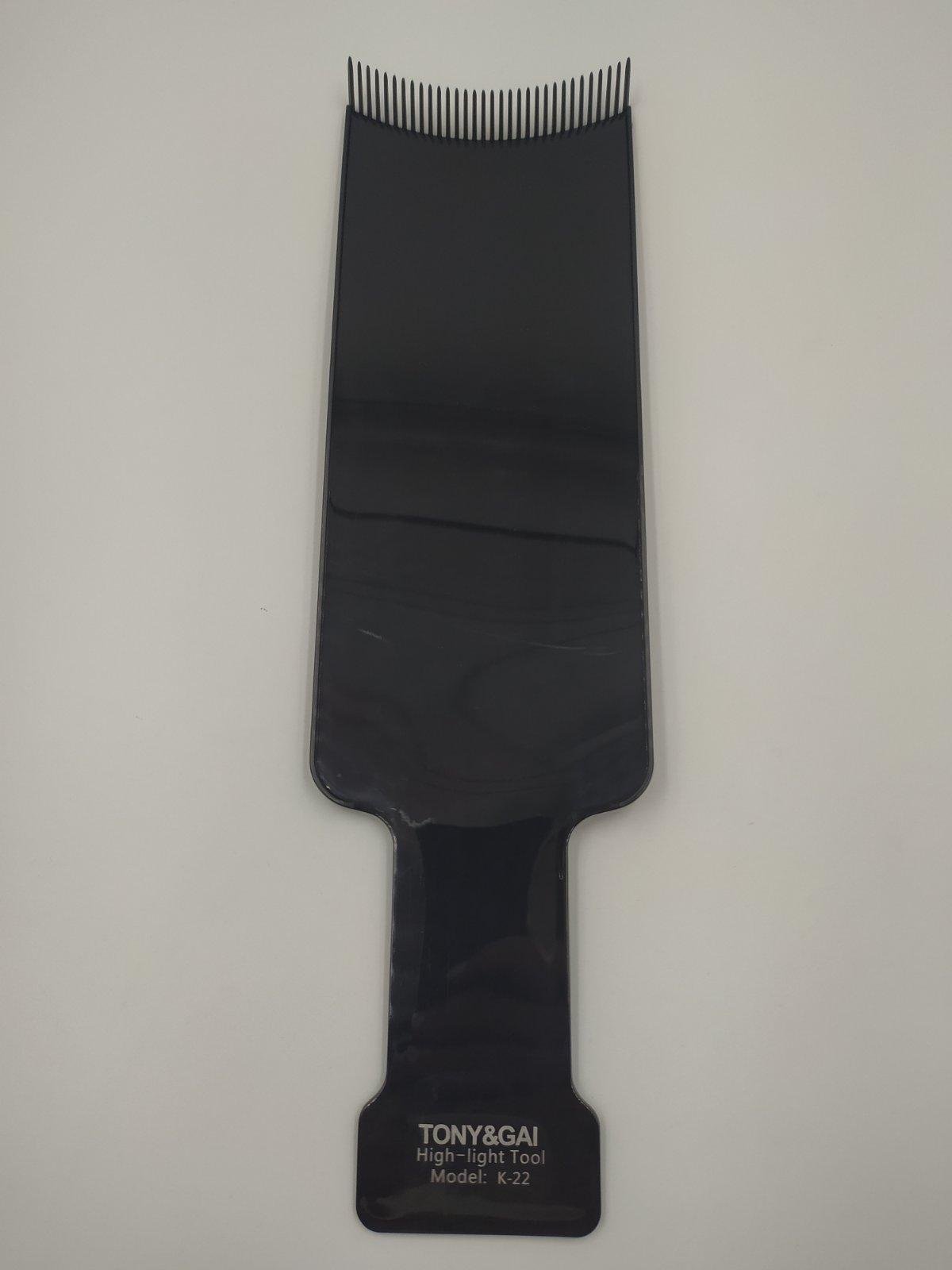 Планшет для фарбування волосся/лопатка для омбре з зубами TONY&GAI Чорний (1453071331) - фото 2