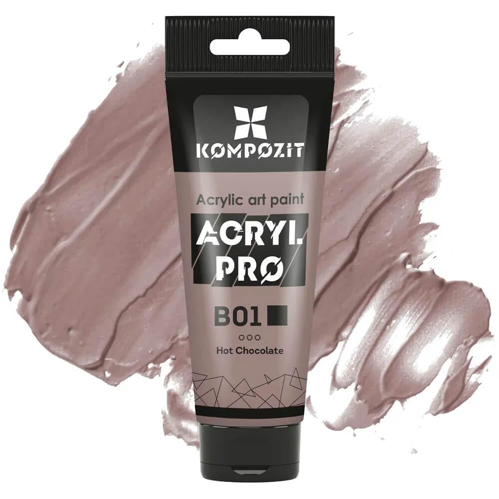 Акрилова фарба ART Kompozit B01 75 мл Гарячий шоколад (59B01) - фото 1 Акрилова фарба ART Kompozit B01 75 мл Гарячий шоколад (59B01) - фото 1