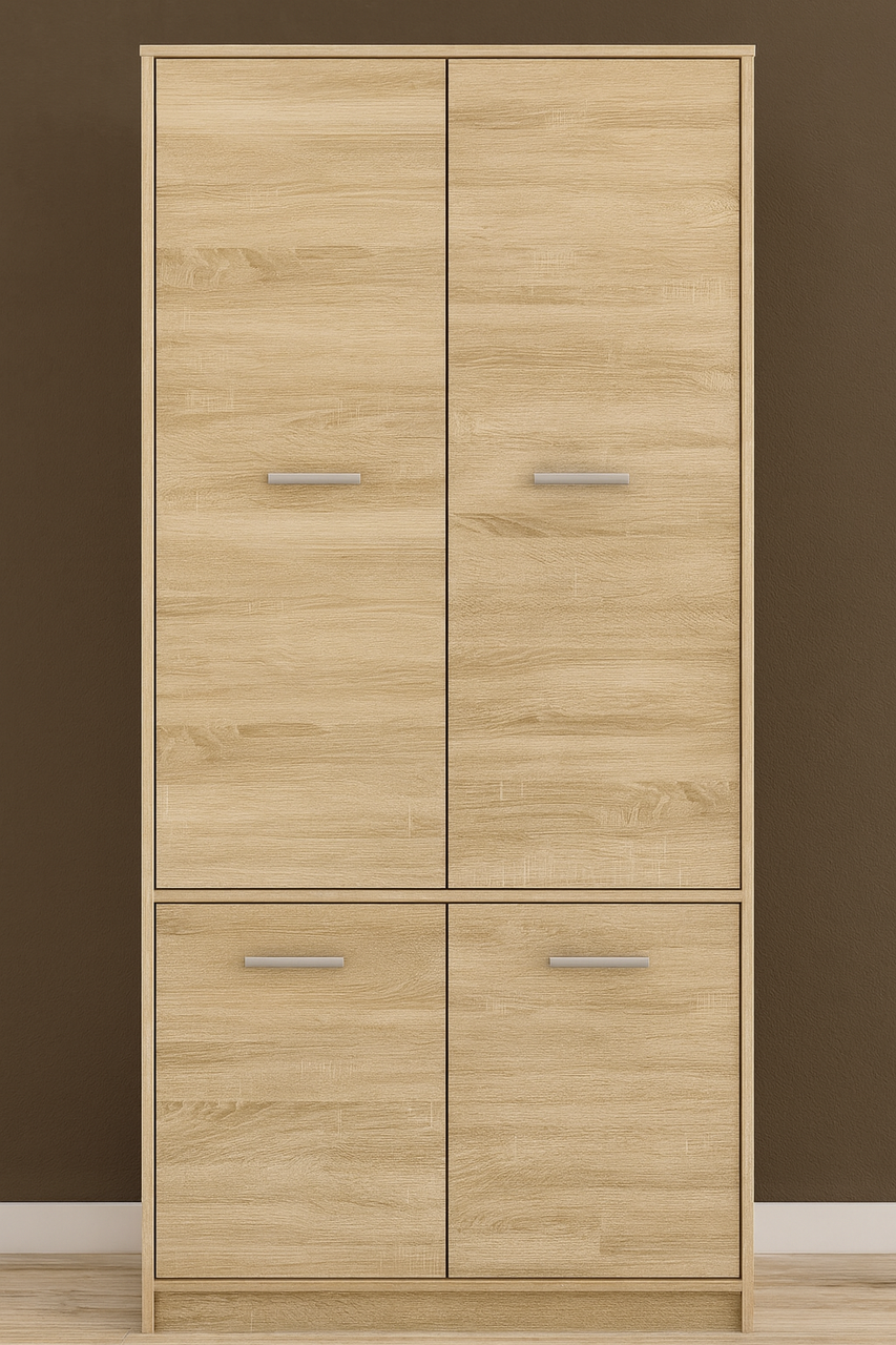 Шкаф в детскую комнату Мебель-Сервіс 4Д Tips 83,4х55,3х195 см Дуб самоа/Дуб самоа (30375303)