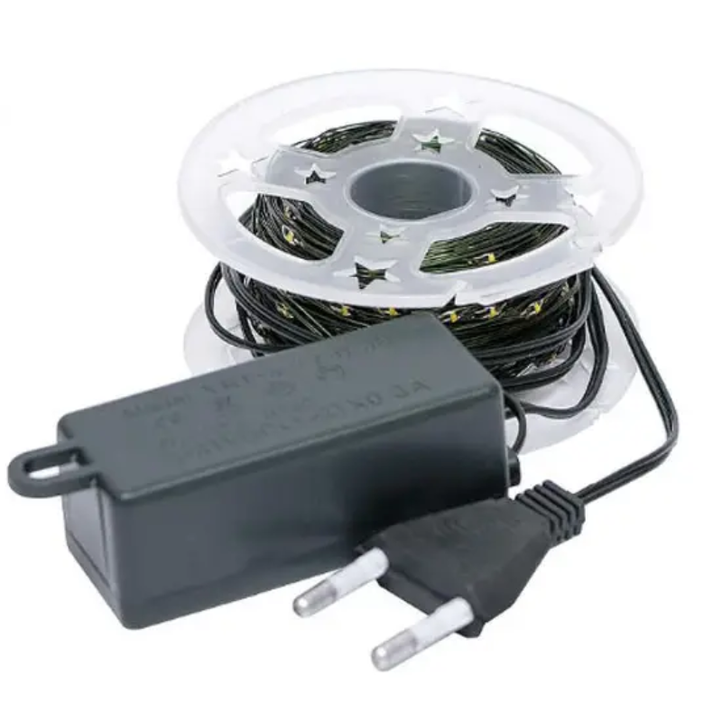 Гірлянда з дистанційним керуванням Роса USB теплий/холодний 120 м 1200 діодів Зелений (2811439755) - фото 3