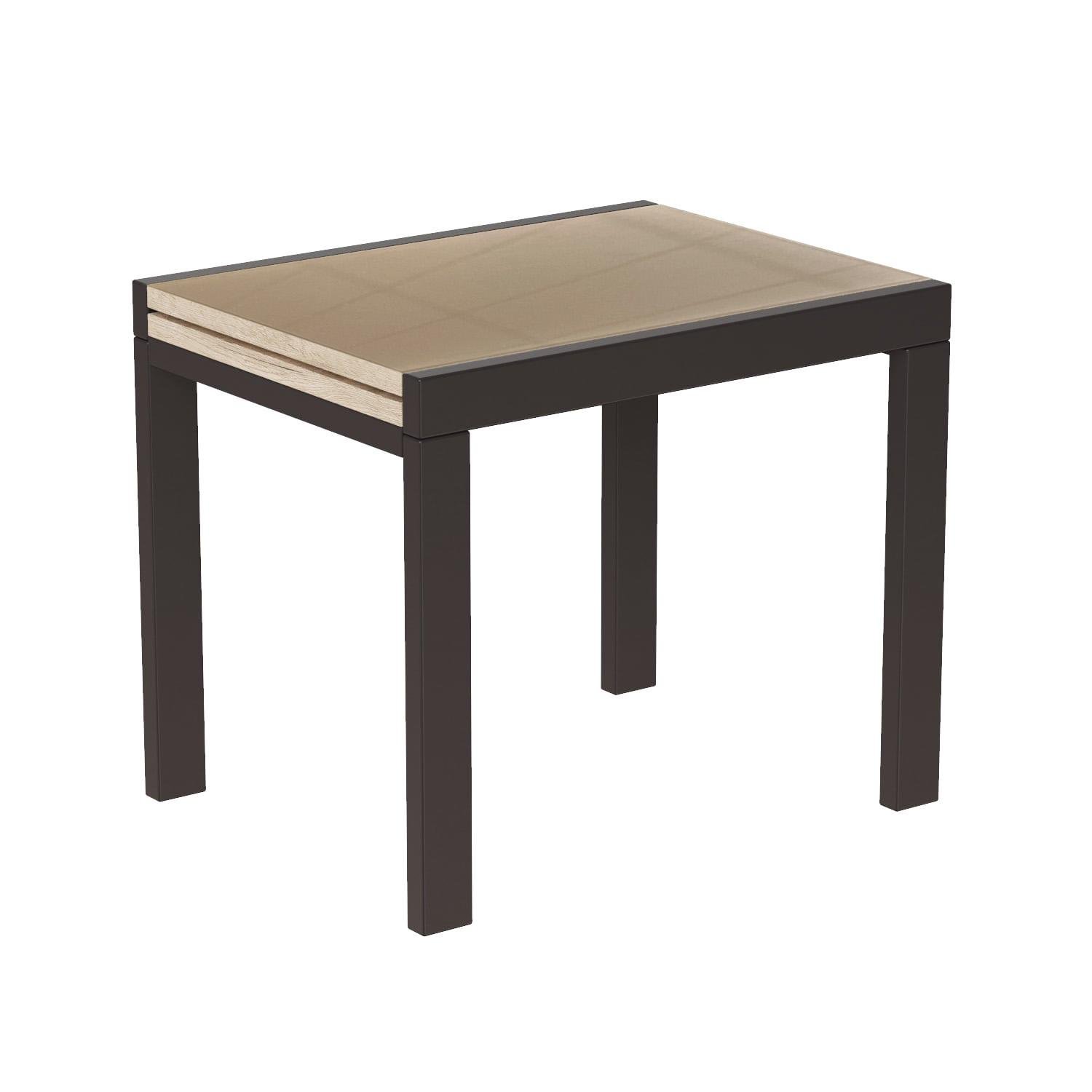 Стол-трансформер Art in Head Kors Glass 690x754x890 мм Дуб Экспрессив песочный/Венге/Бежевый (522010113)