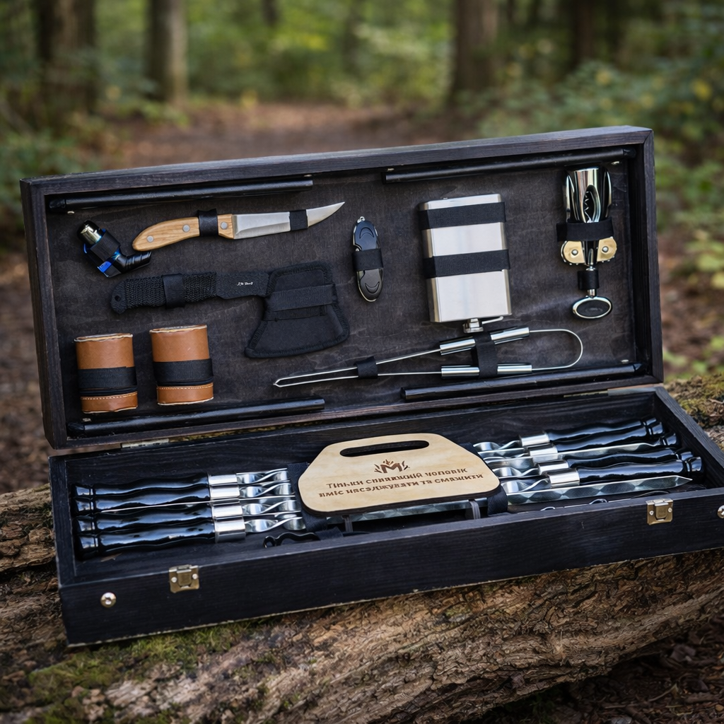 Подарунковий набір Jooki Отаман кейс-столик Чорний (10214)