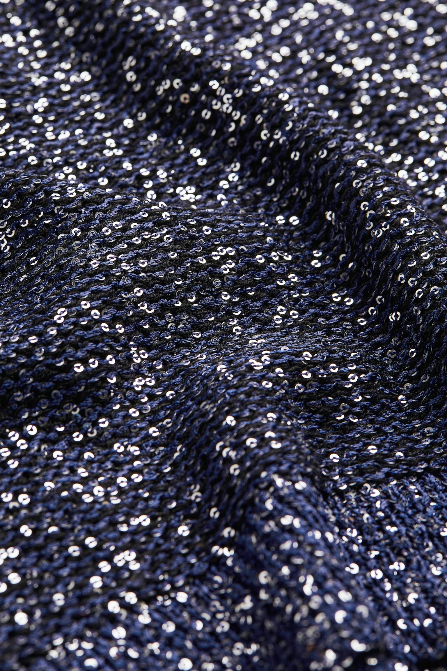 Юбка с пайетками S Темно-синий (1127859wer) - фото 2