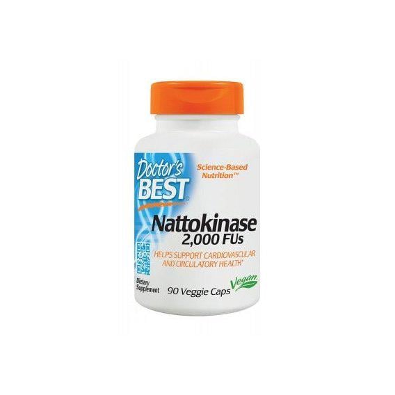 Комплекс для профілактики тиску та кровообігу Doctor's Best Nattokinase 2,000 FU 90 Veg caps