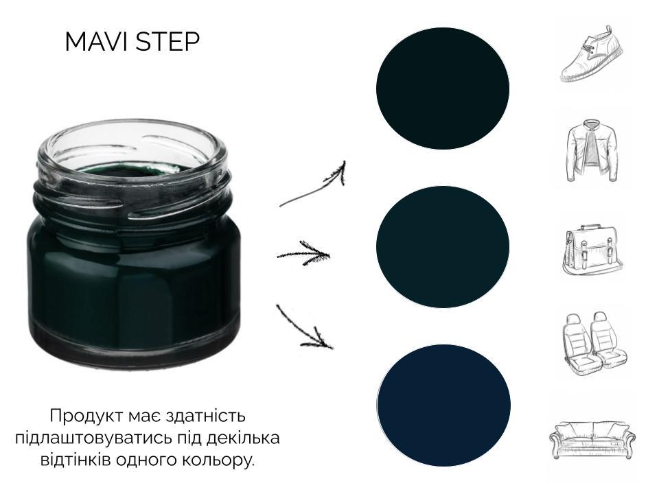 Крем для взуття та шкіри Mavi Step Creme de Beaute 25 мл Темно-синій (C01/117/025) - фото 3