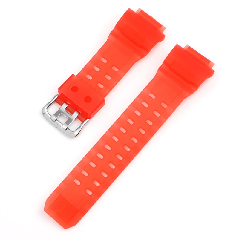 Ремінець для Casio G-Shock GW-9400 Transl Light-Red SI (3866)