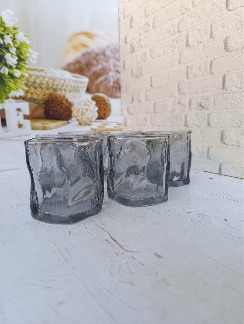 Набор стаканов для виски S&T 768-18-1 стеклянных 6 шт. 260 мл Графитовый (768-18-1) - фото 3 Набор стаканов для виски S&T 768-18-1 стеклянных 6 шт. 260 мл Графитовый (768-18-1) - фото 3