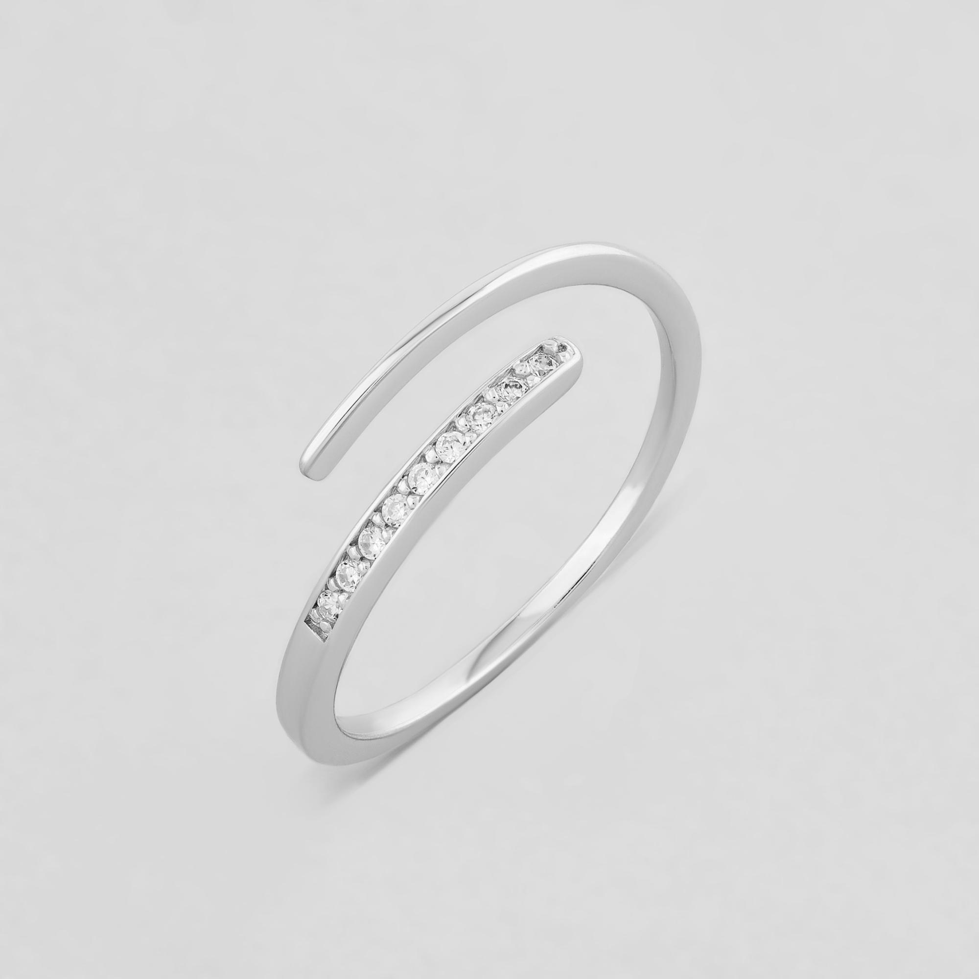 Серебряное кольцо Minimal Единство (10297)