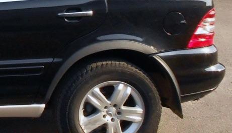 Накладки на арки Max chrome для Mercedes ML W163 нержавеющая сталь Хром