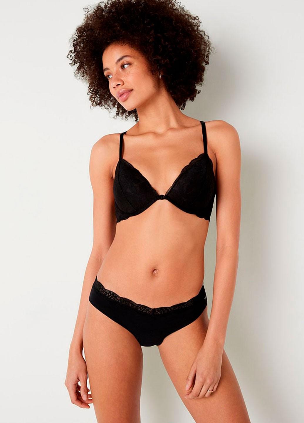 Женские трусы Victoria's Secret 356000300317QB4S S Черный (60347463)