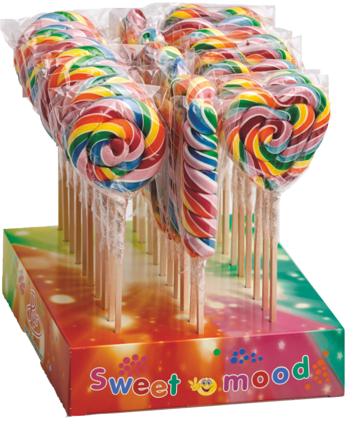 Леденцы на палочке ROKS Радуга 60 г 30 шт. 1,8 кг (23)