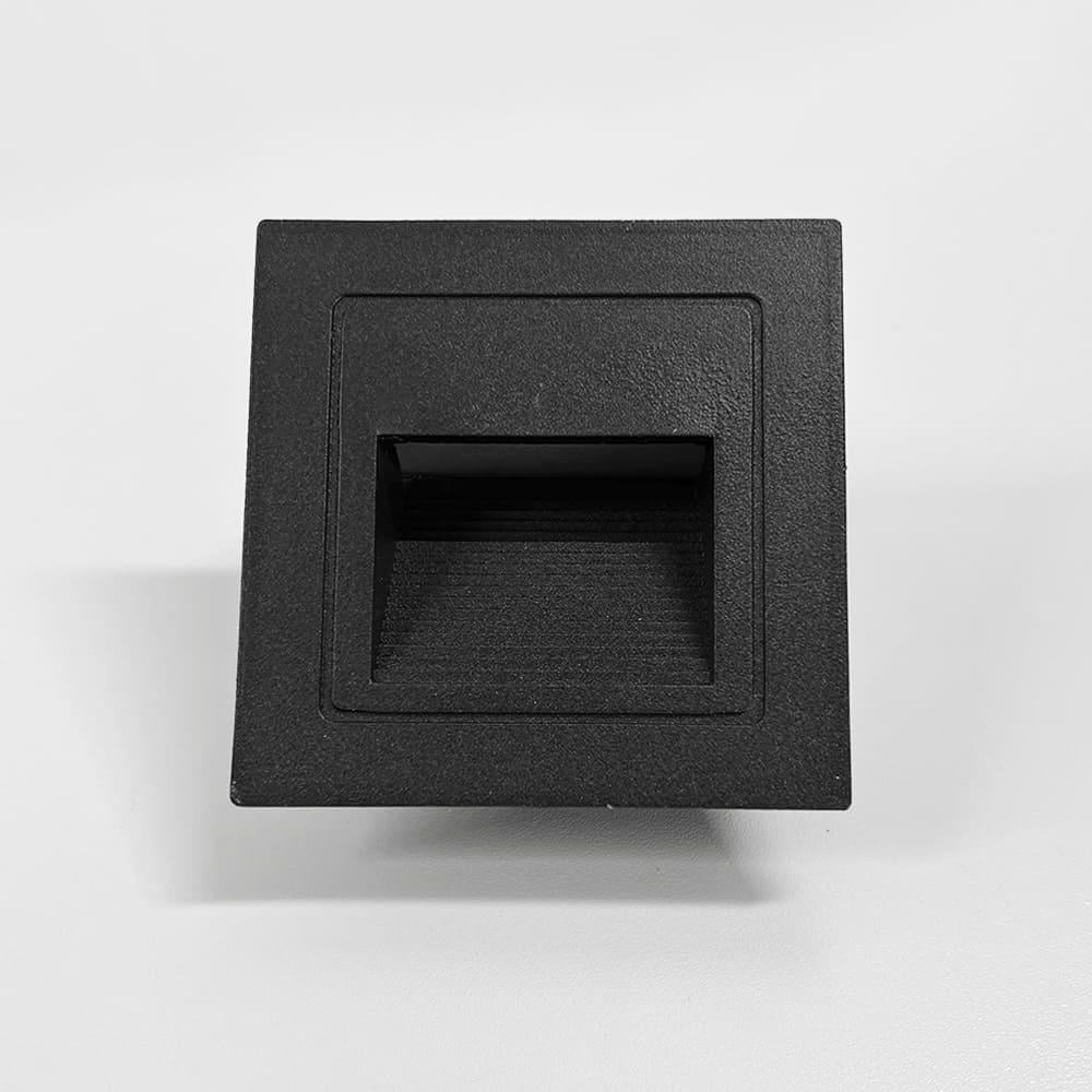 Светильник для лестницы 82х82 мм Черный (10012)