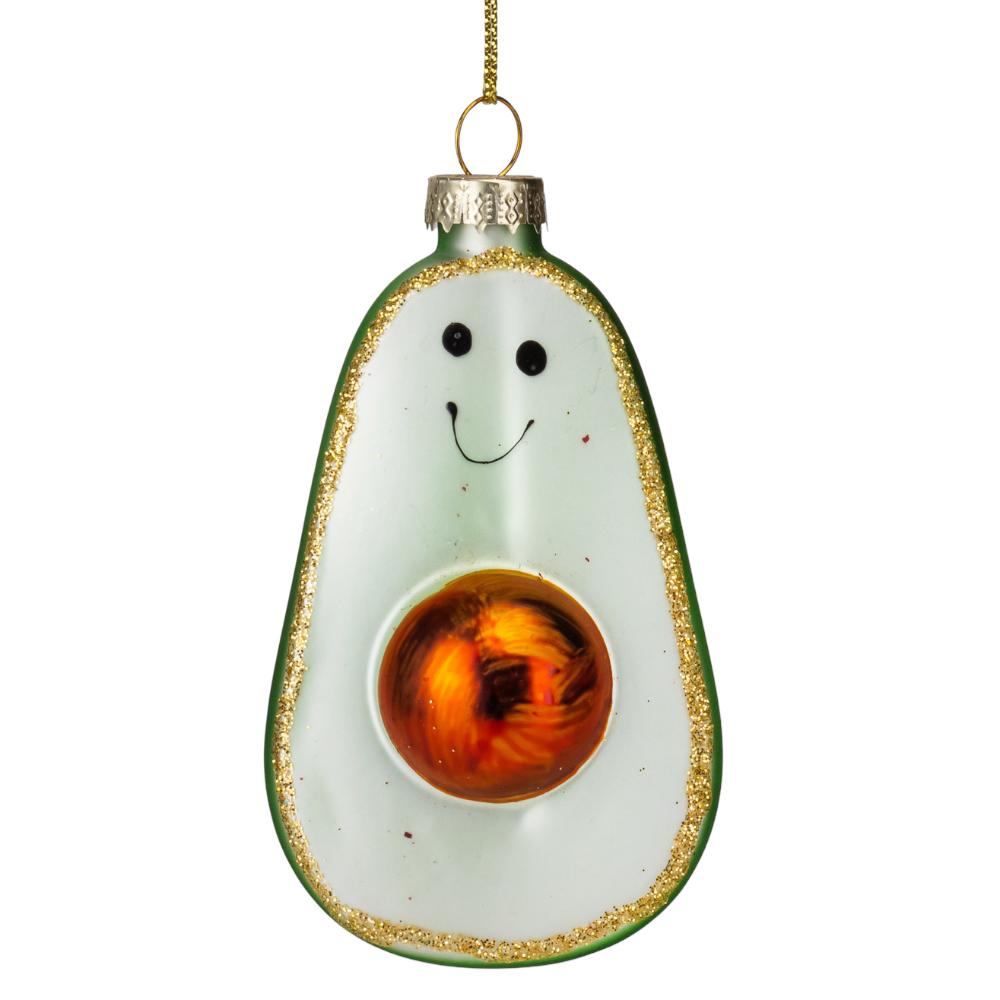 Елочная игрушка Авокадо 9,5 см 3 шт. (6030-004)