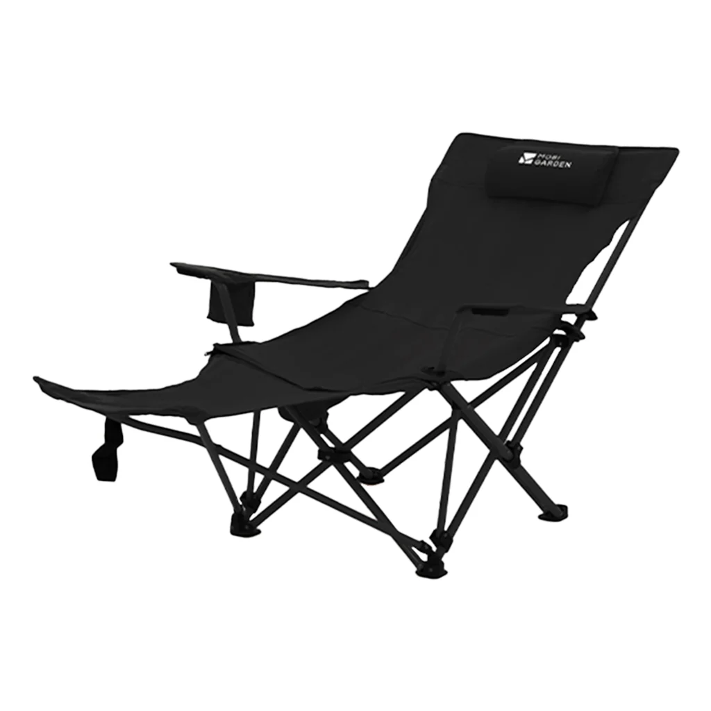 Кресло туристическое раскладное Mobi Garden Recliner NX22665036 Black