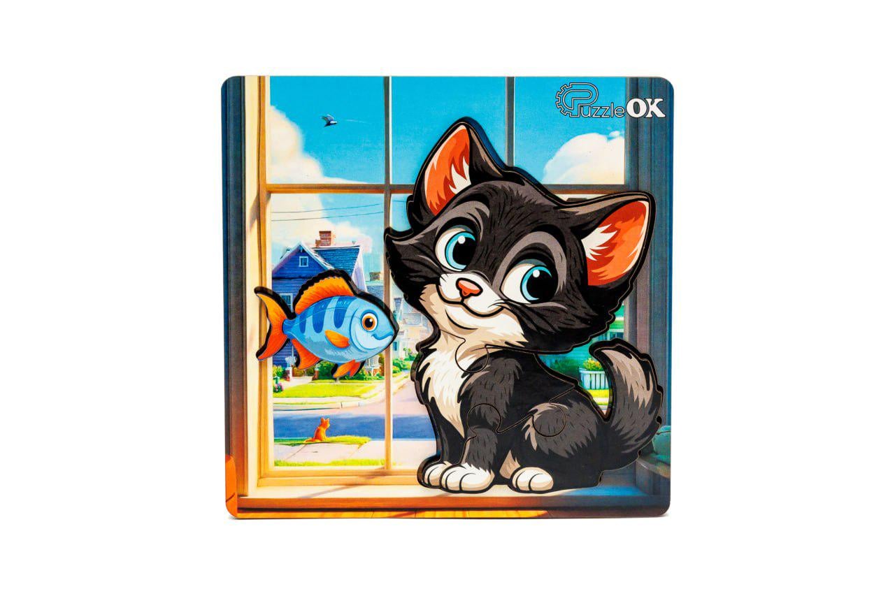 Сортер А6 Допитливий котик